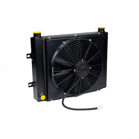 Maxim Mobile Oil Cooler w/ DC Fan: 12 VDC, 66 GPM Max, 1 NPT Ports 258500